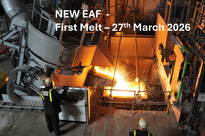 Successful First Melt in Our New Electric Arc Furnace